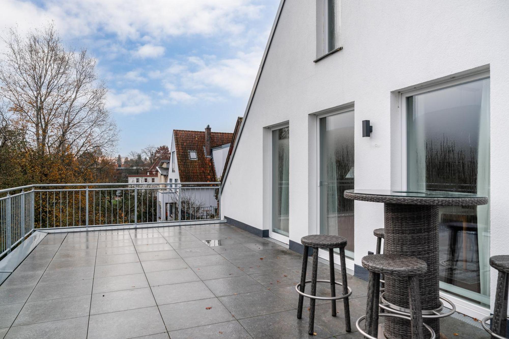 Ferienwohnung Penthouse Am Marschweg Oldenburg Exterior foto
